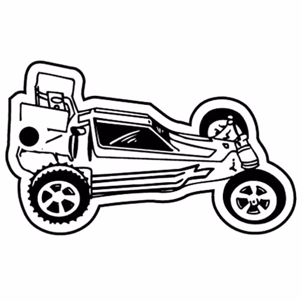 Riderless Go Cart Key Tag - Spot Color