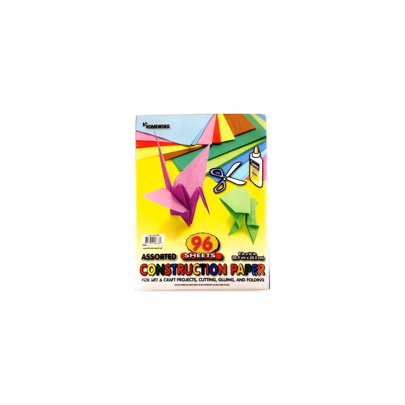 Construction Paper - 96 Sheets 9" x 12"