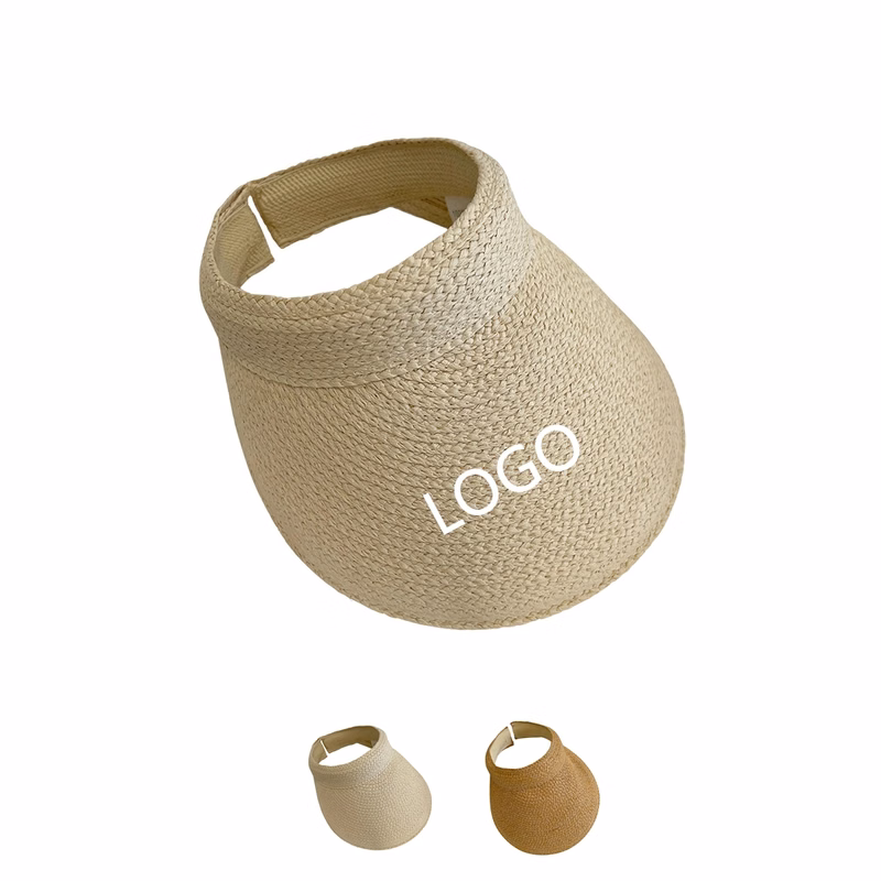Natural Straw Sun Visor Hat