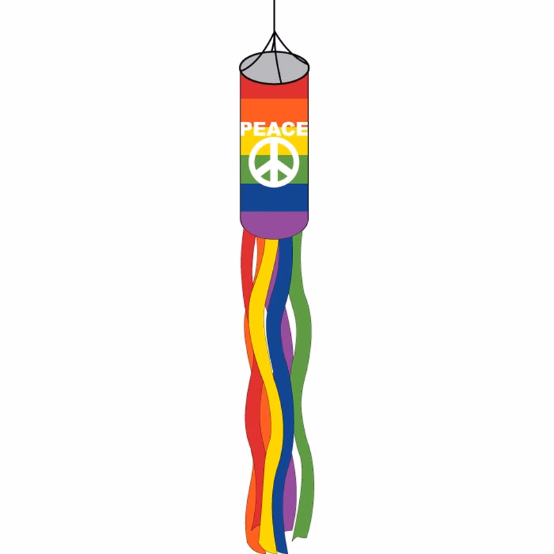 Peace with sign Windsock