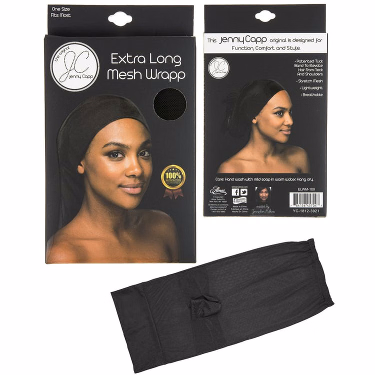 Mesh Wrapp - Tuck Band Black Extra Long