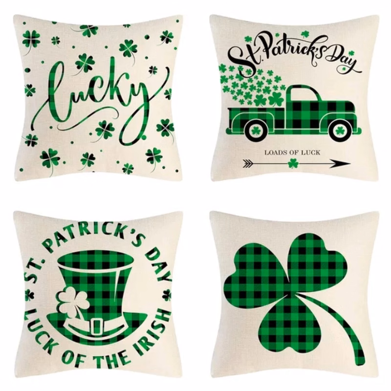 Custom Linen/Polyester Throw Pillow Covers