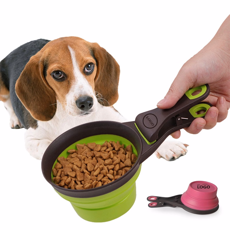 3 in 1 4oz Folding Pet Silicone Portion Cup