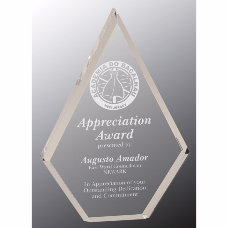 Regis Diamond Acrylic Award