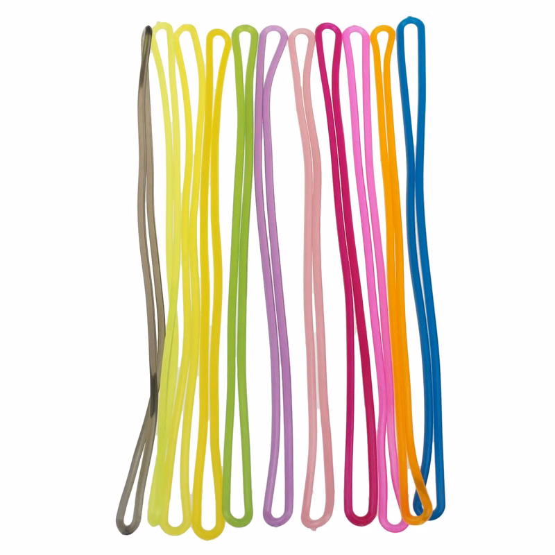 6" Black Flexible Plastic Loop Straps
