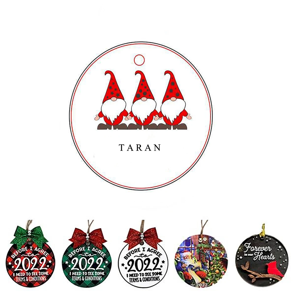 Matte Ceramic Craft Hanging Festival Ornaments 1