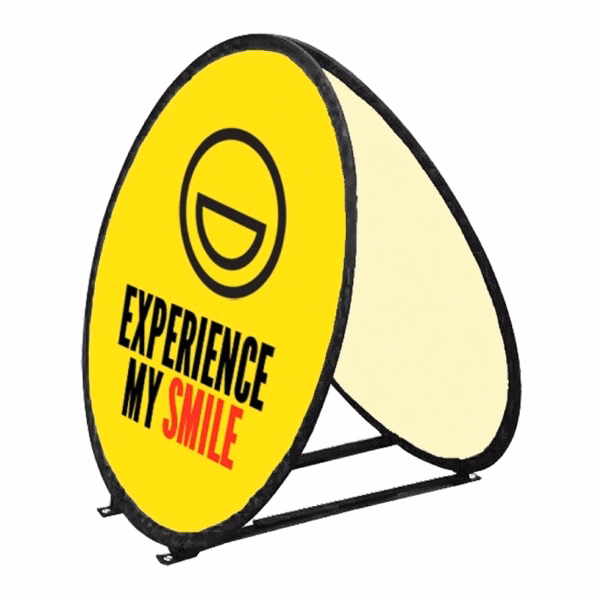 Circle Pop-Up Banner 59" Diameter