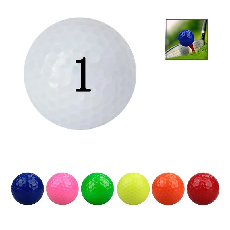 Colored Double-layer Training Golf Ball 1