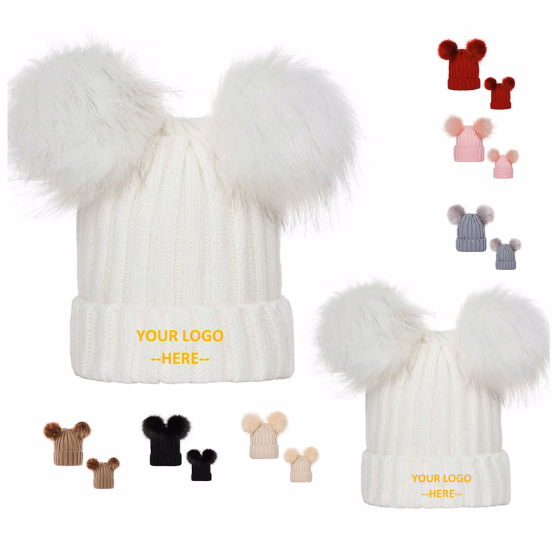 Mom And Kid Knit Hat