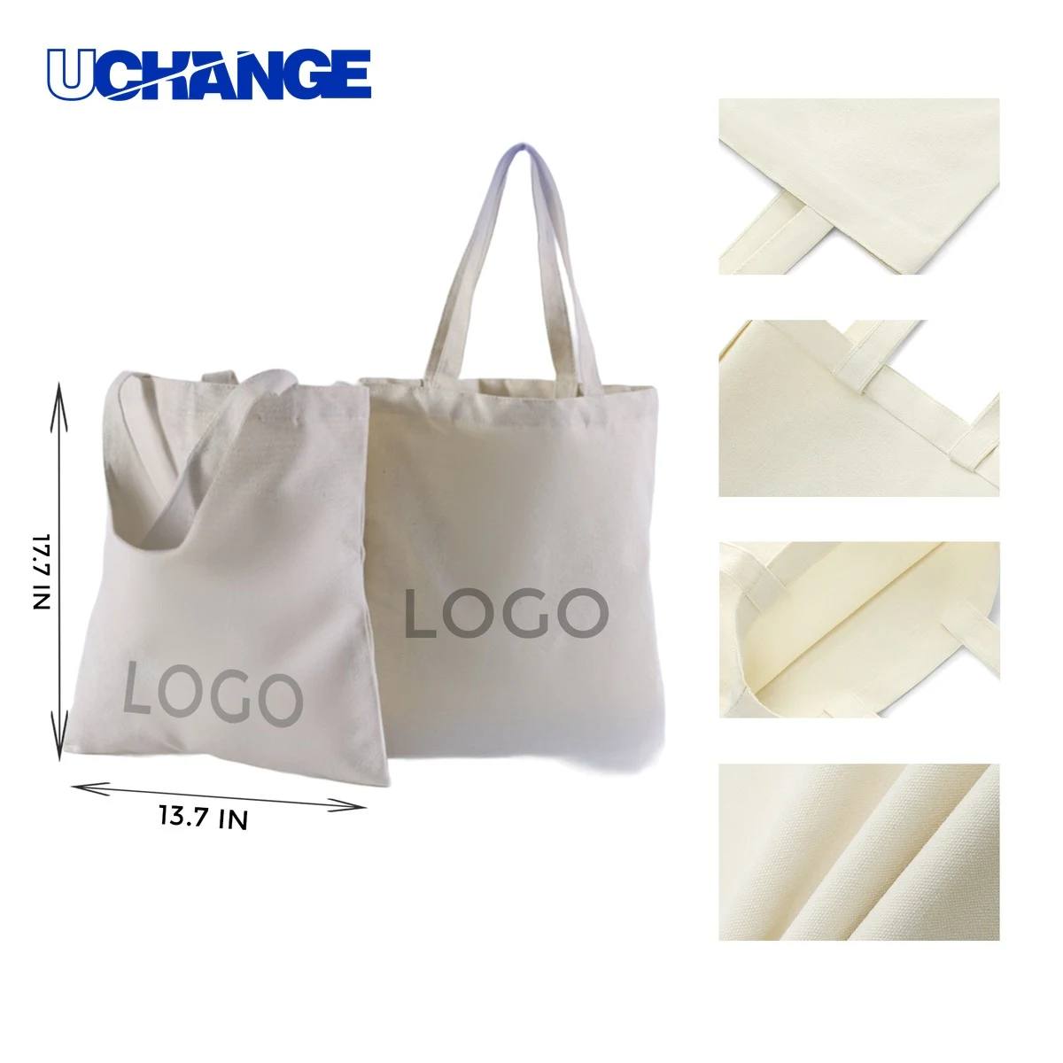 Handy Canvas Tote Bag, custom tote bag with logo imprint 1