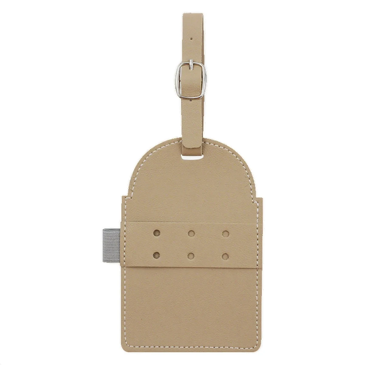 Polyurethane Leather Tee Holder Tag With Pencil Slot Strap 3.23" x 4.73" 1