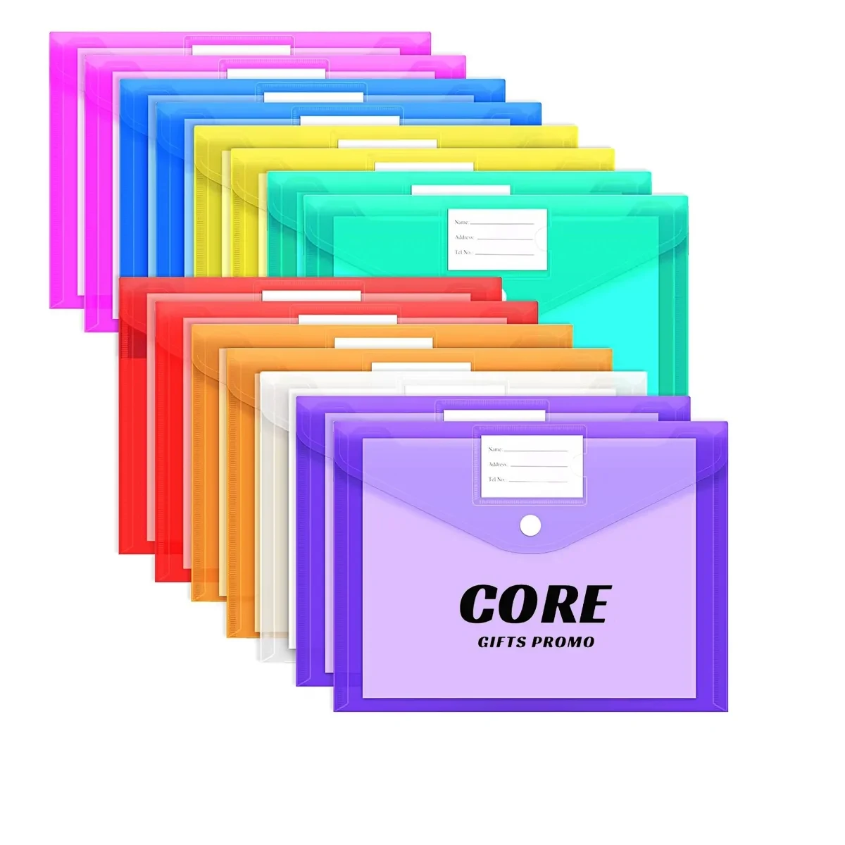 Clear Document Plastic File Folders 1