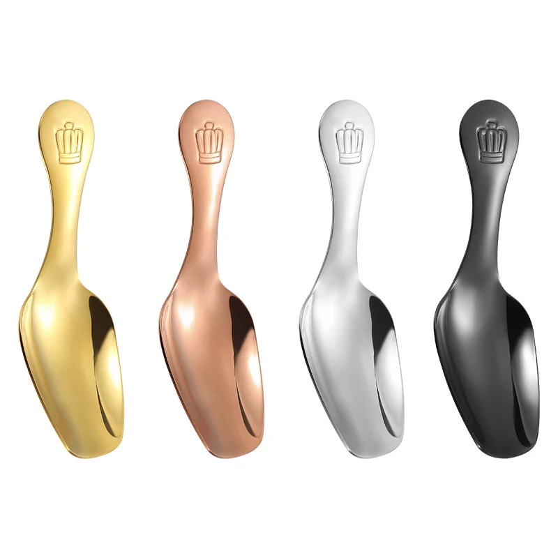 Short Handle Ice Cream Dessert Spoon 1