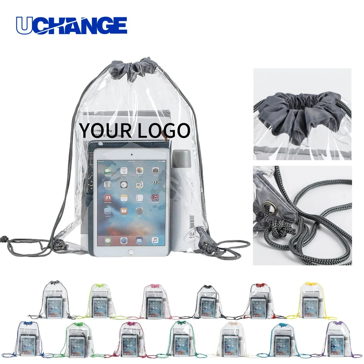 Clear PVC Tote Bag Carrier 1