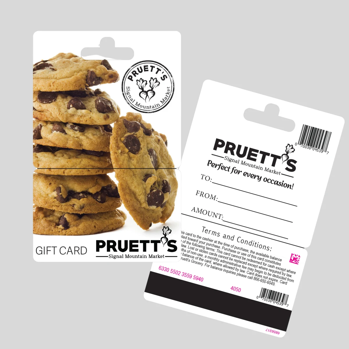 Plastic Card with Integrated Hanger, Economy 1