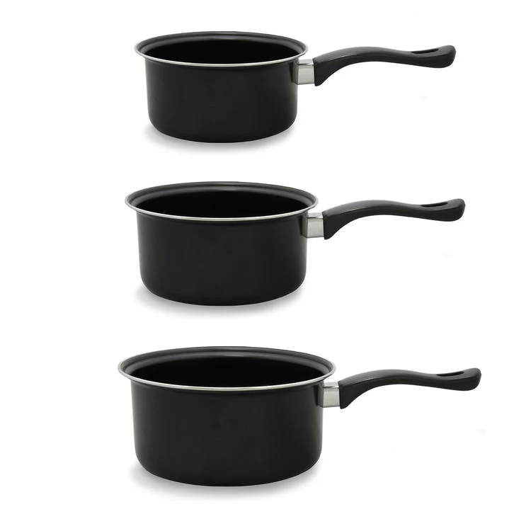 Nonstick Saucepan Sets - Black 1.5-3 Qts 1