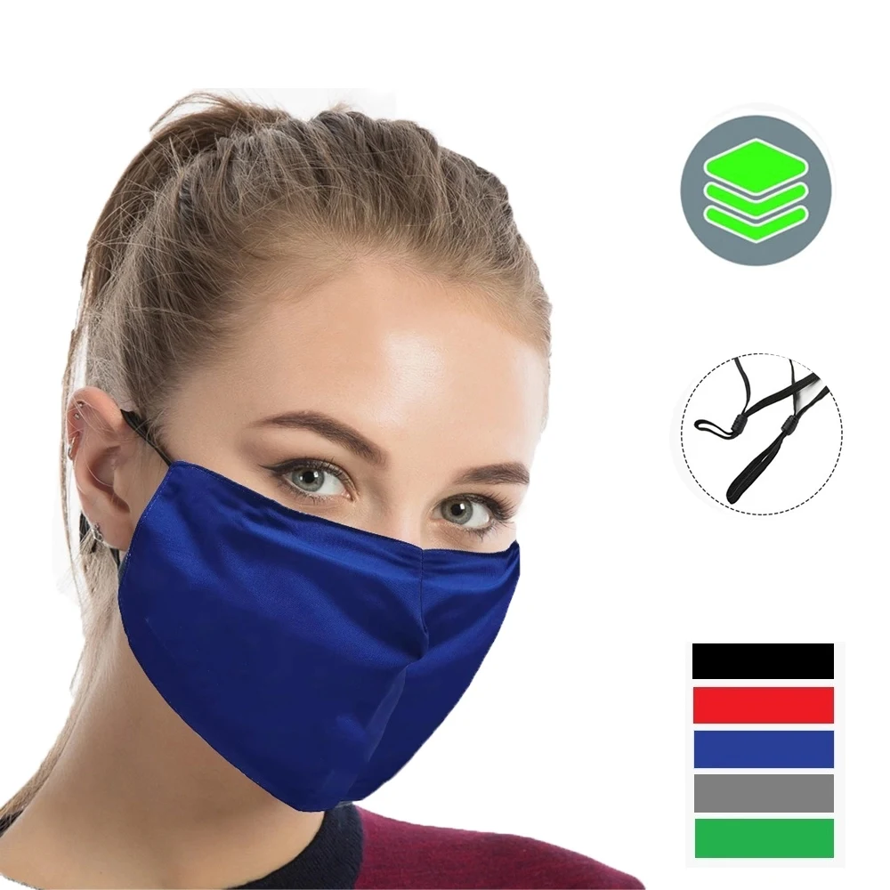Performance 3 Layers Face Mask Nose Bridge adjuster loop 1