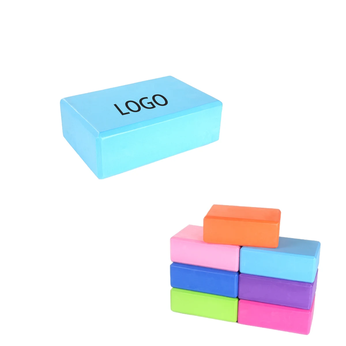Solid Color Adult Yoga Block 1