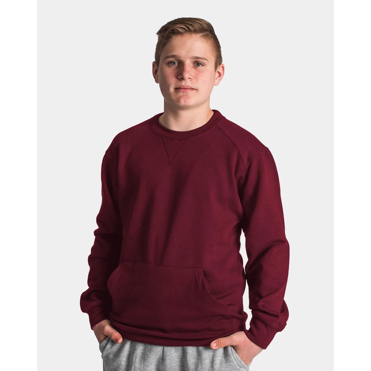 Unisex Pocket Crewneck Sweatshirt - 1252 1