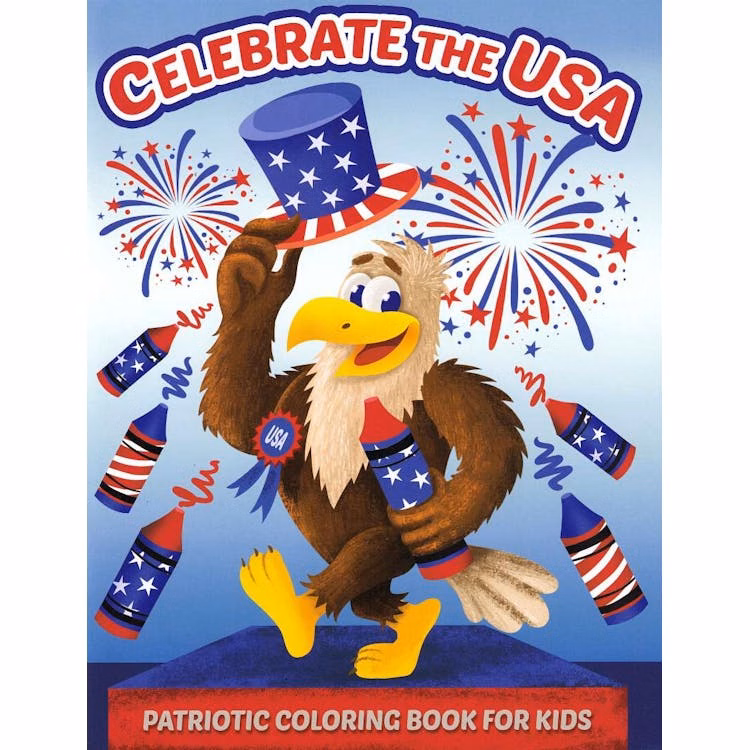 Patriotic Coloring Books - 64pgs