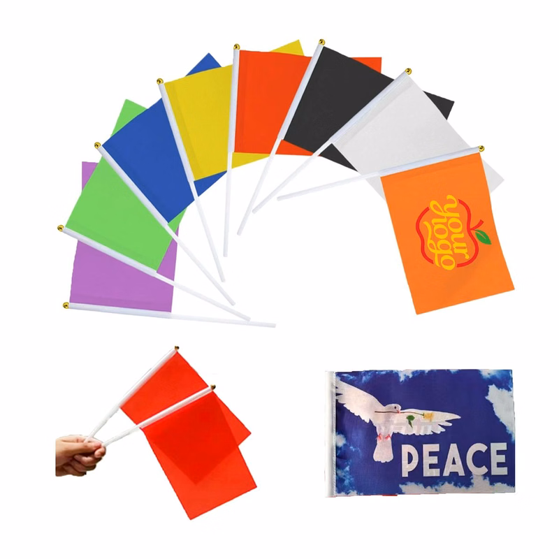 8.2" x 5.5" Custom Full-Color Hand-Cranked Flag for Events