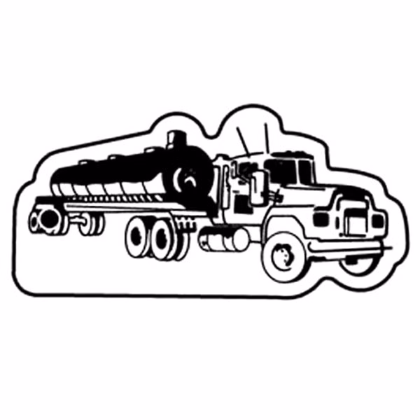 Tanker Truck 5 Key Tag - Spot Color