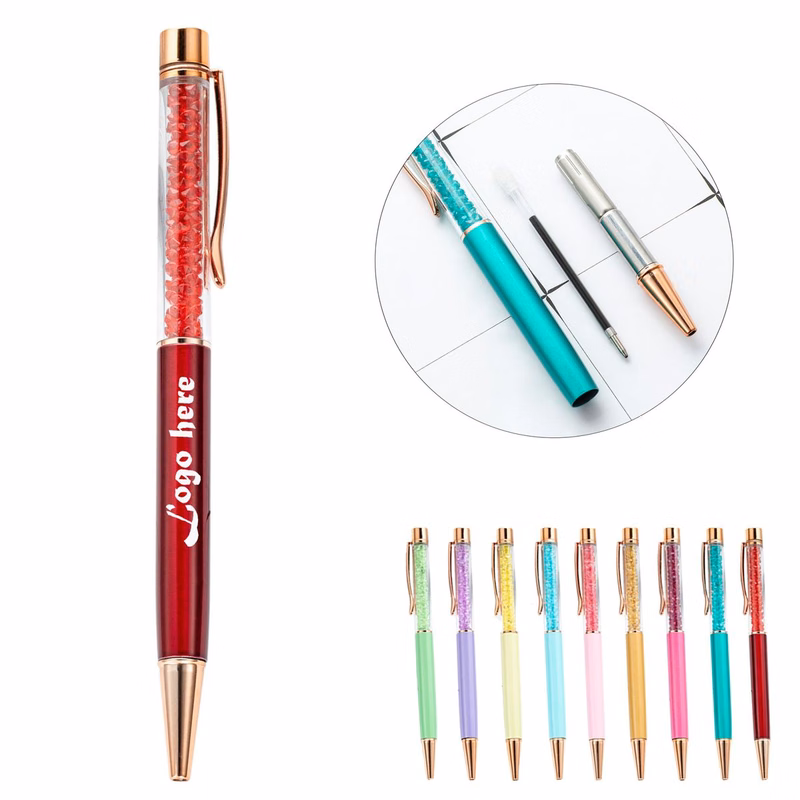 Office Rhinestone Pen with Rotating Colors