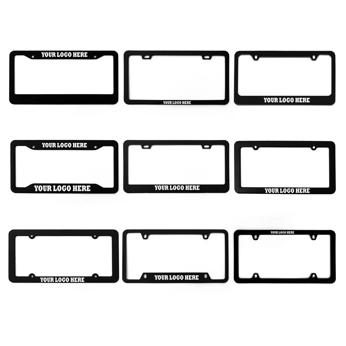 Personalized Aluminum Alloy License Plate Frame MOQ 50 1