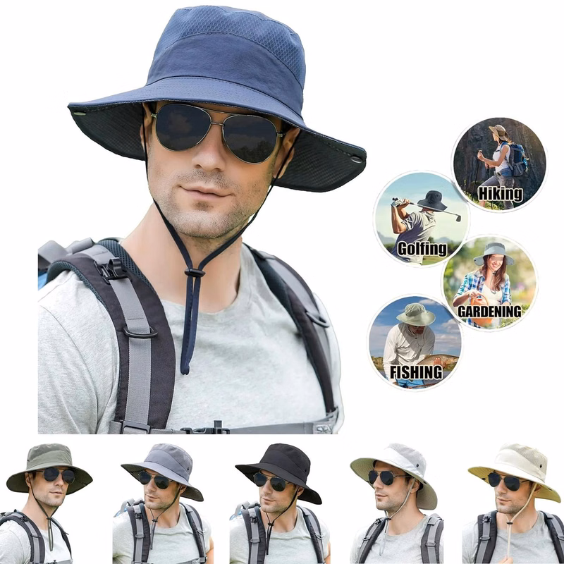 Men's Womens Wide Brim Sun Hat
