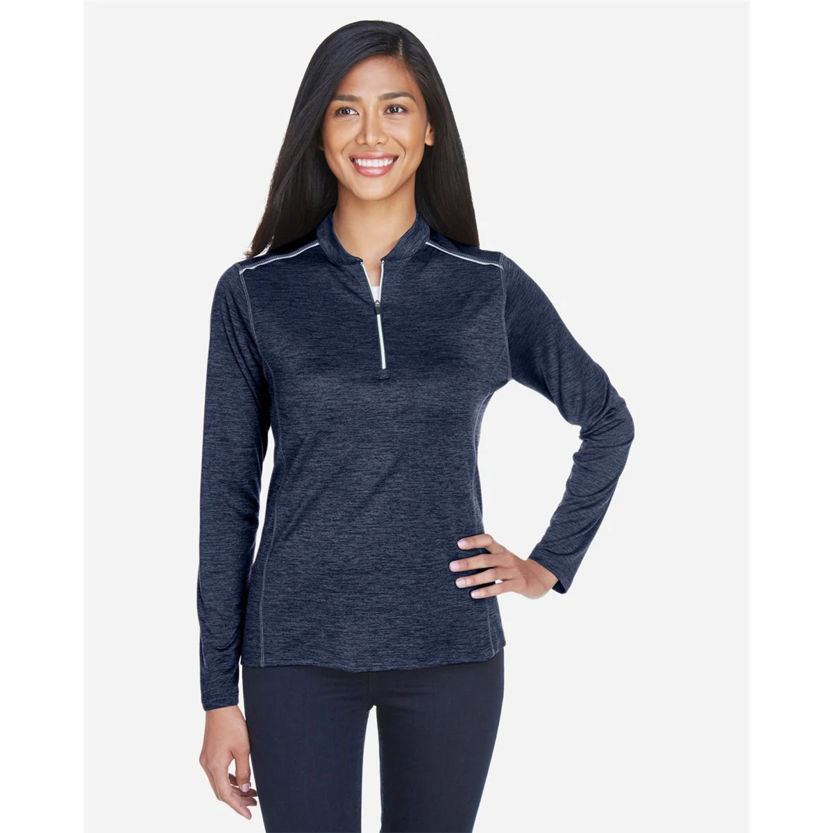 Women's Kinetic Performance Quarter-Zip Pullover - CE401W 1