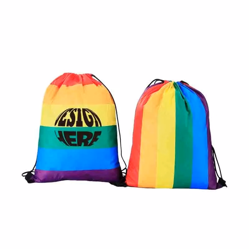 LGBT Pride Rainbow Unisex Drawstring Backpack