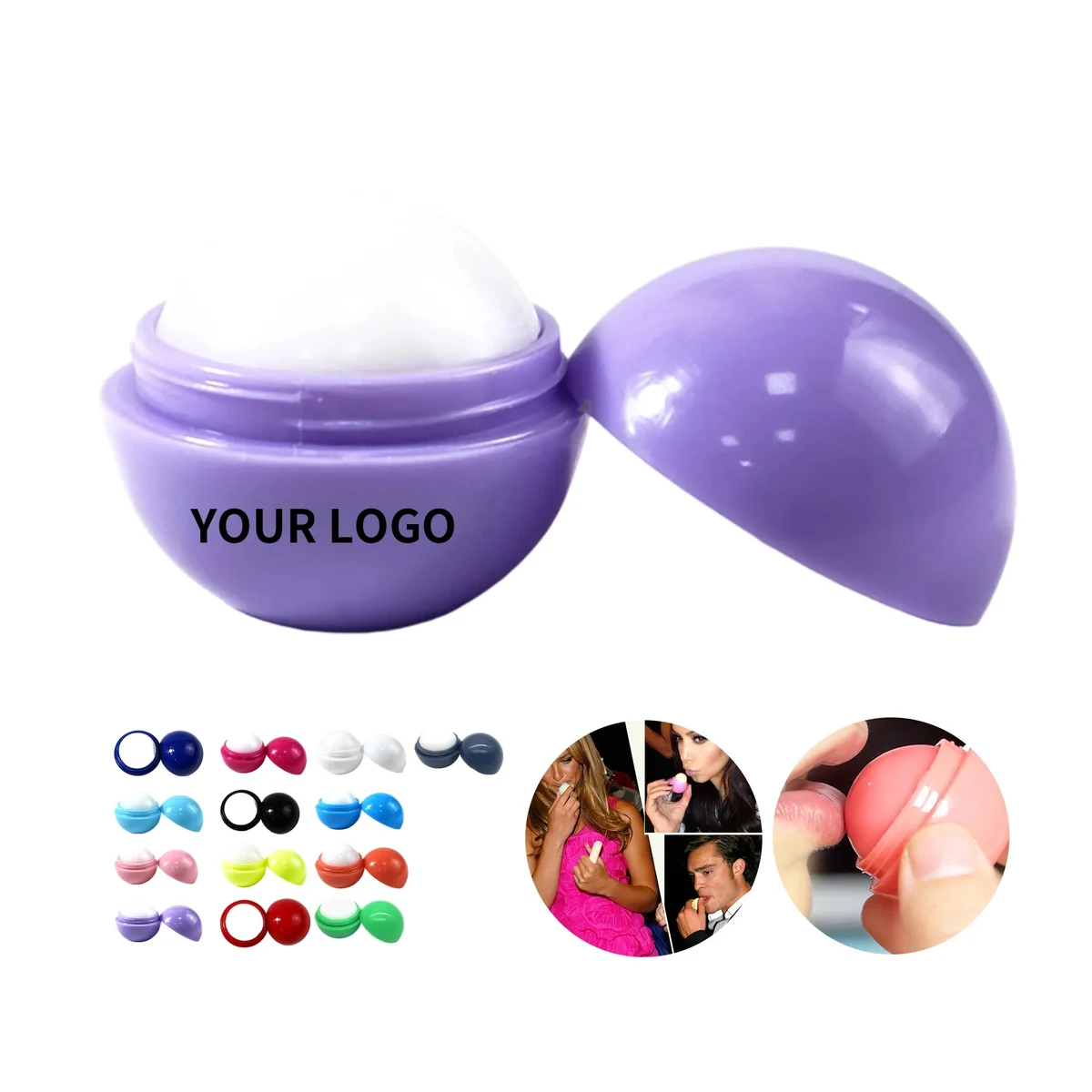 MOQ 50 Spherical Lip Balm Moisturizer 1