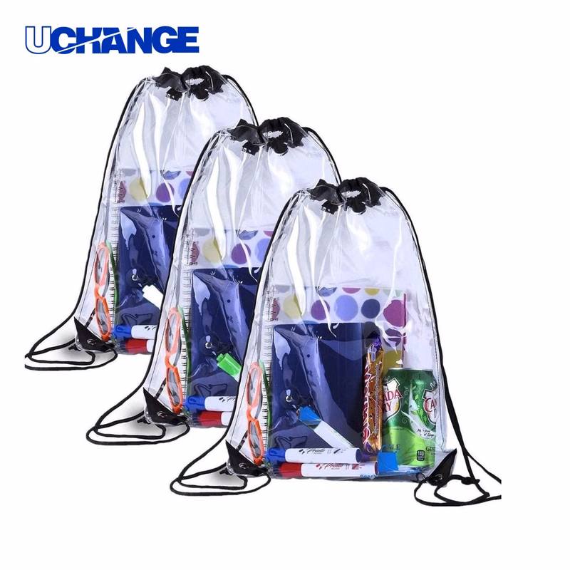 Clear Drawstring Backpack Bag for Events