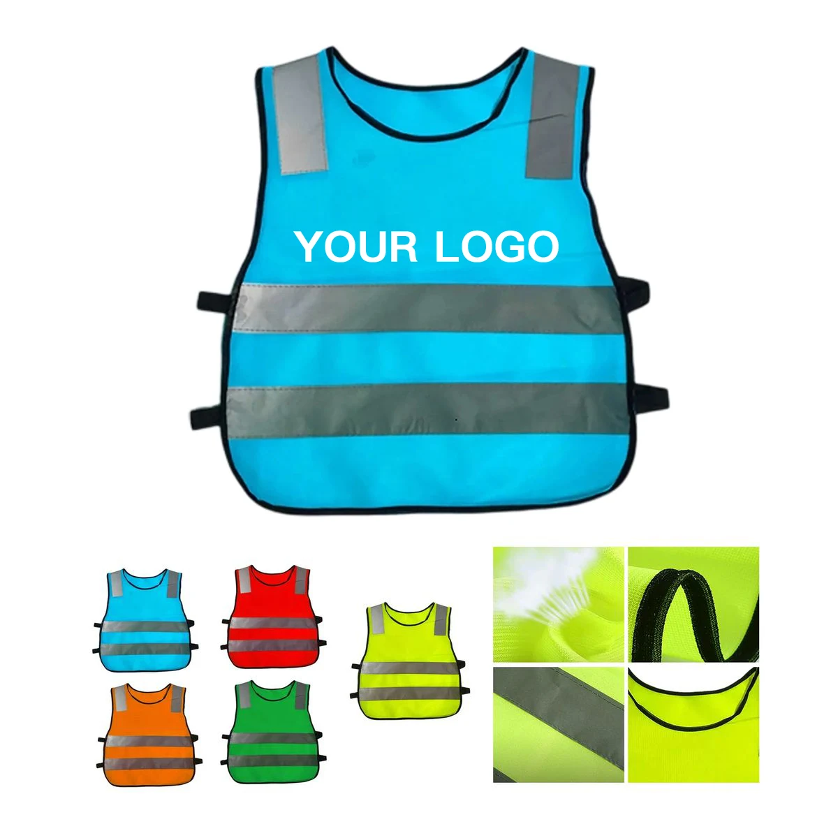 Breathable Safety Vest for Kids with Reflective Strips 1