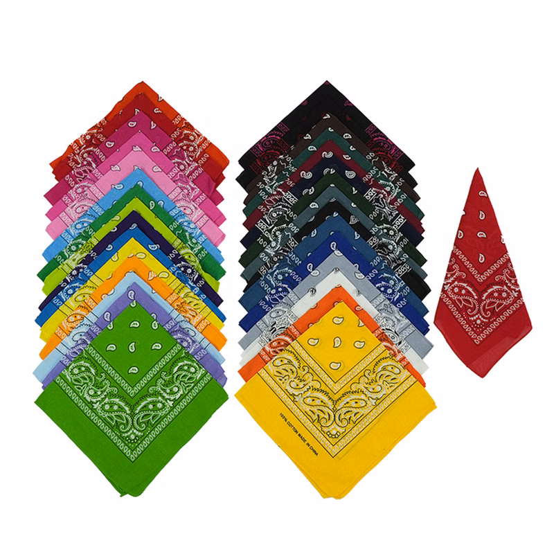 22" Bandana With Stock Paisley Pattern