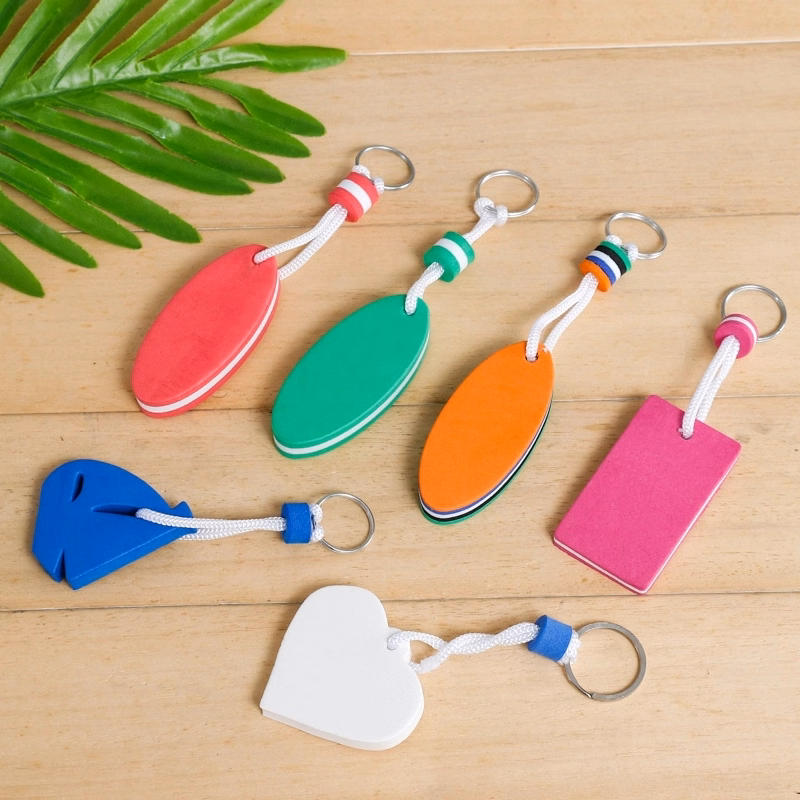 eva keychain pu buoy keyring