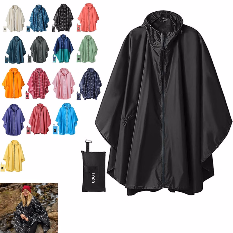 Unisex Adult Raincoat With Hood