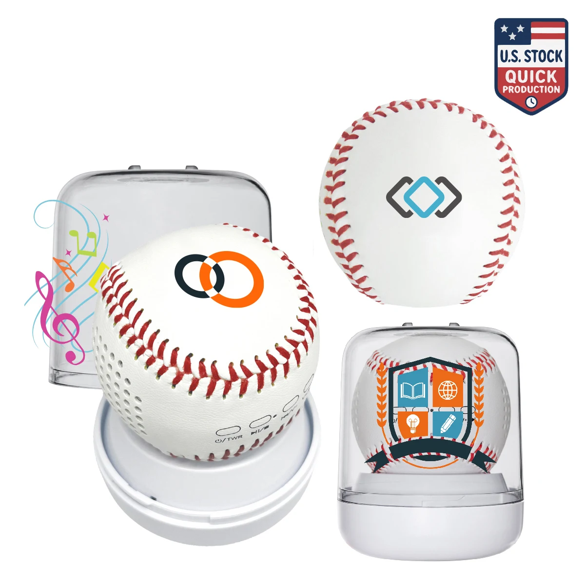 SonicWave Sports Baseball Bluetooth Speaker 1