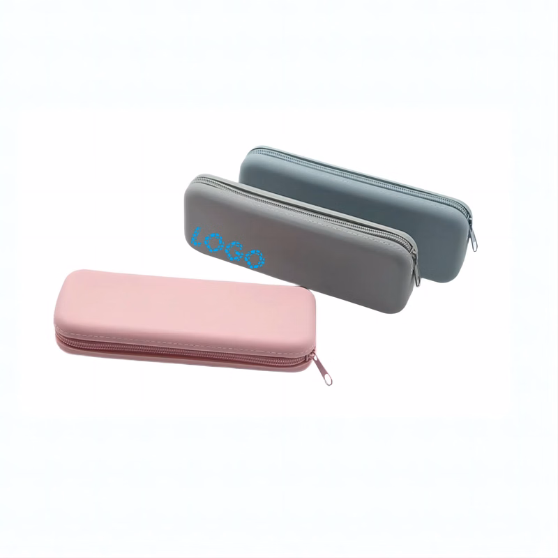 Minimalist silicone pencil case