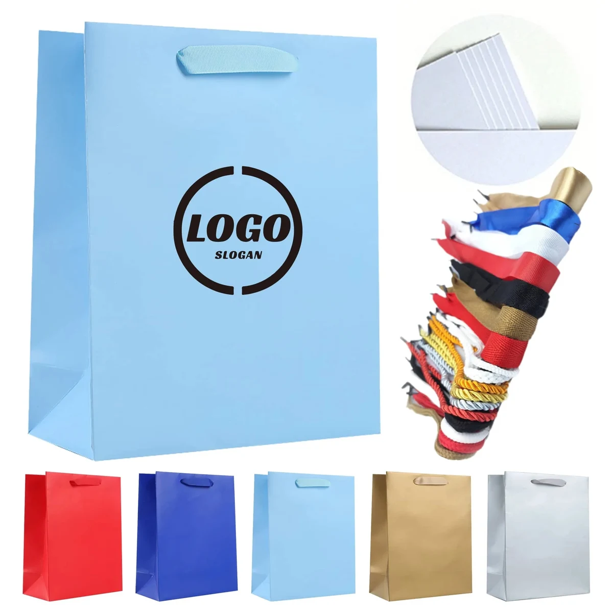 Custom Festival Vertical Gift Bags 1