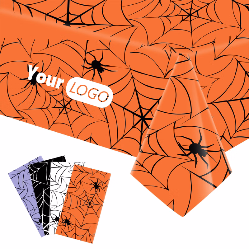 Plastic Oil Proof Halloween Themed Tablecloth