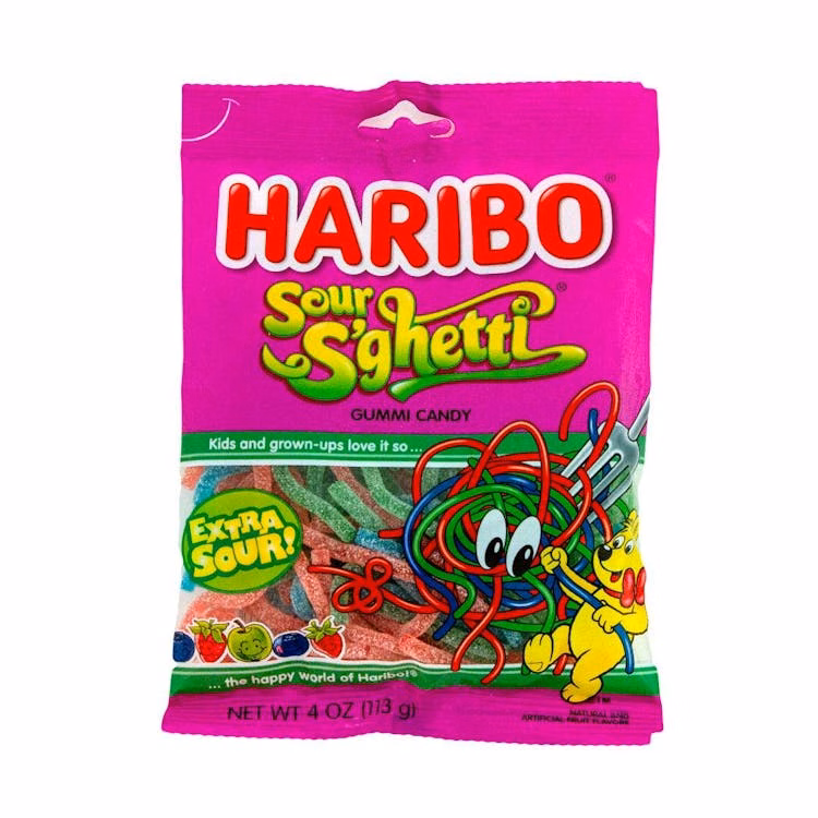 Haribo Sour S'Ghetti Candy