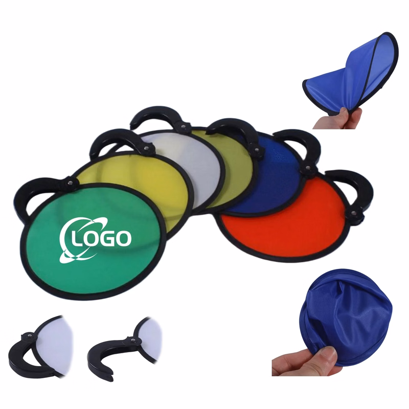 MOQ100 8X8 Pocket Folding Disc Hand Fan