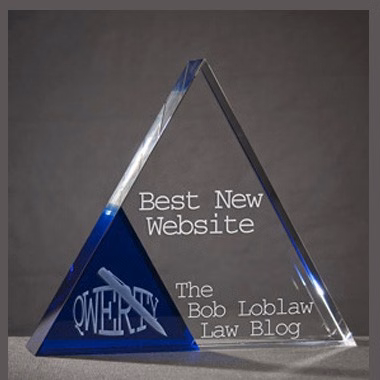 Royal blue triangle award