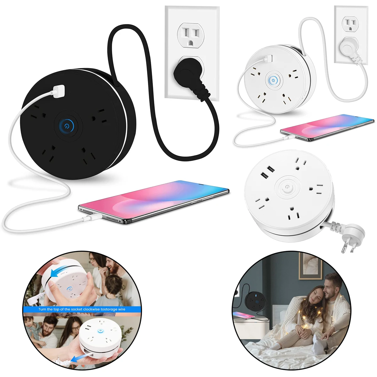 Retractable Power Strip 1