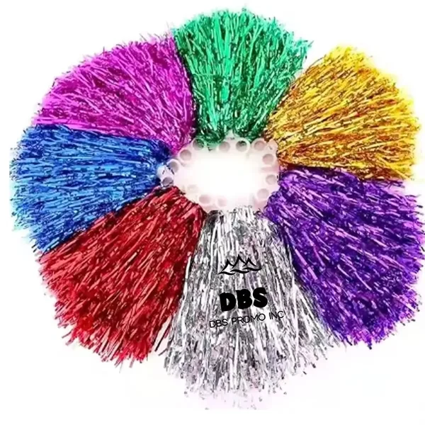 Vibrant Cheerleading Pompoms 9 1/2" - Ignite the Spirit 1