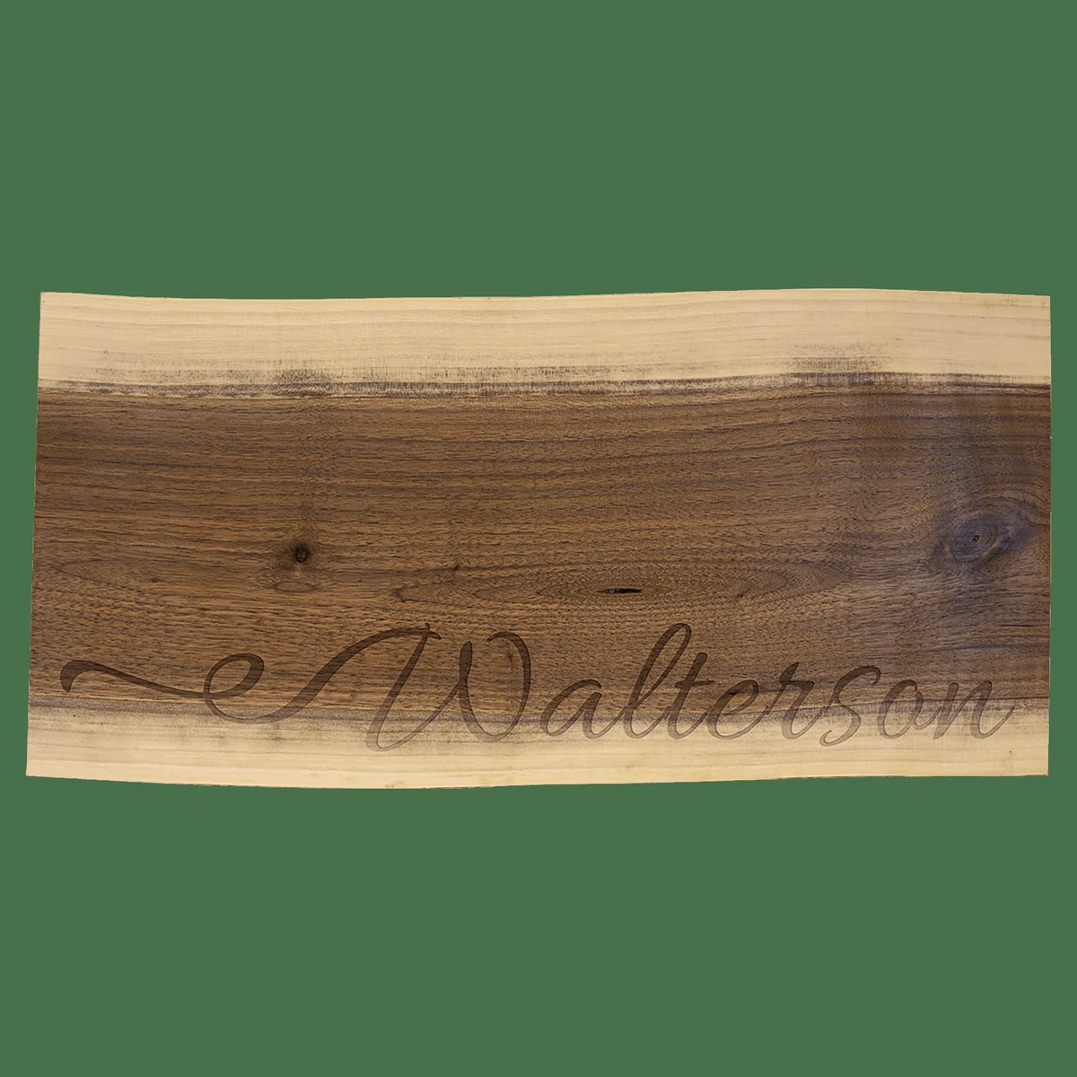 18" x 8" Variegated Black Walnut Cutting and Charcuterie Board 1