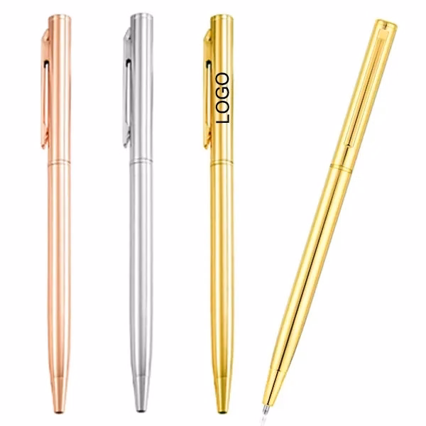 Luxury Gold Slim Metal Hotel Pen