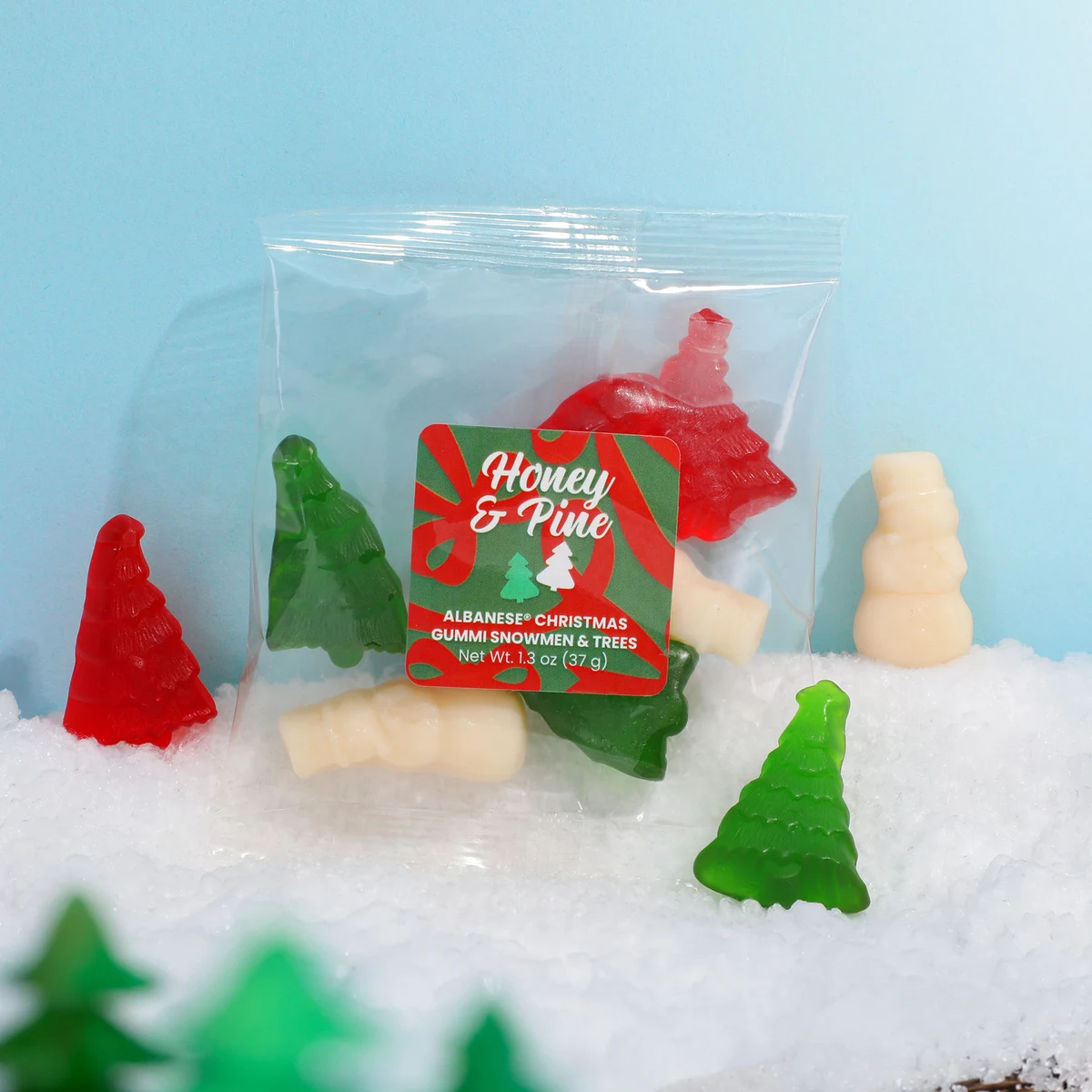Albanese® Christmas Gummi Snowmen & Trees: Taster Packet 1