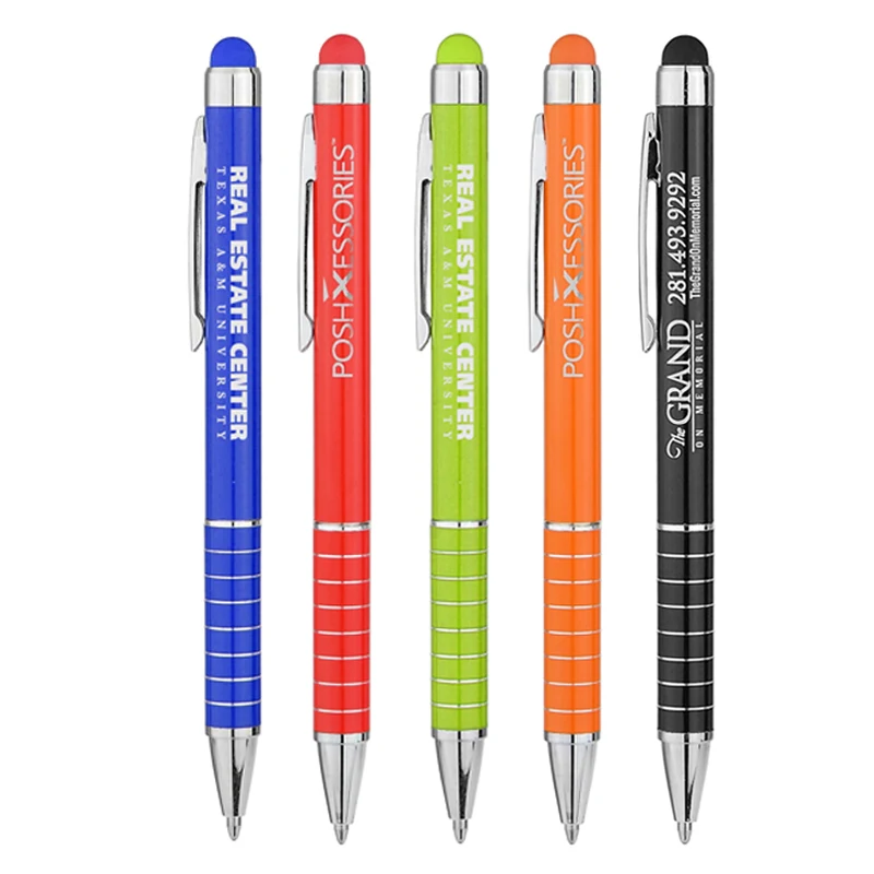 iPosh Mini Ballpoint Twist Stylus Pen (Orange) 1